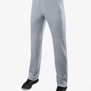 Wilson small Gray baseball Athletic Pants mens new pockets open leg snap zip